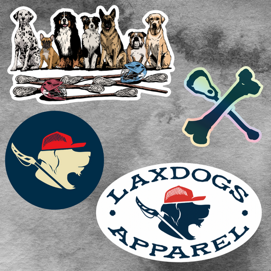 Lax Dogs Sticker Pack